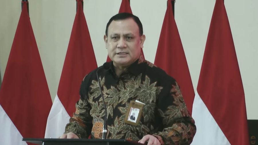 Ketua KPK selaku koordinator Timnas PK Firli Bahuri Pengelolaan Program dan Keuangan BPJS Kesehatan tahun buku 2022. (Tangkapan Layar Youtube StranasPK Official)