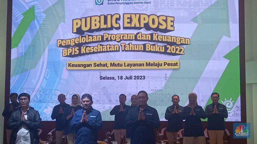 Pengelolaan Program dan Keuangan BPJS Kesehatan tahun buku 2022. (CNBC Indonesia/Arrijal Rachman)