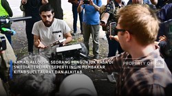 'Prank' Mau Bakar Alkitab, Pria Swedia Angkat Al-Qur'an