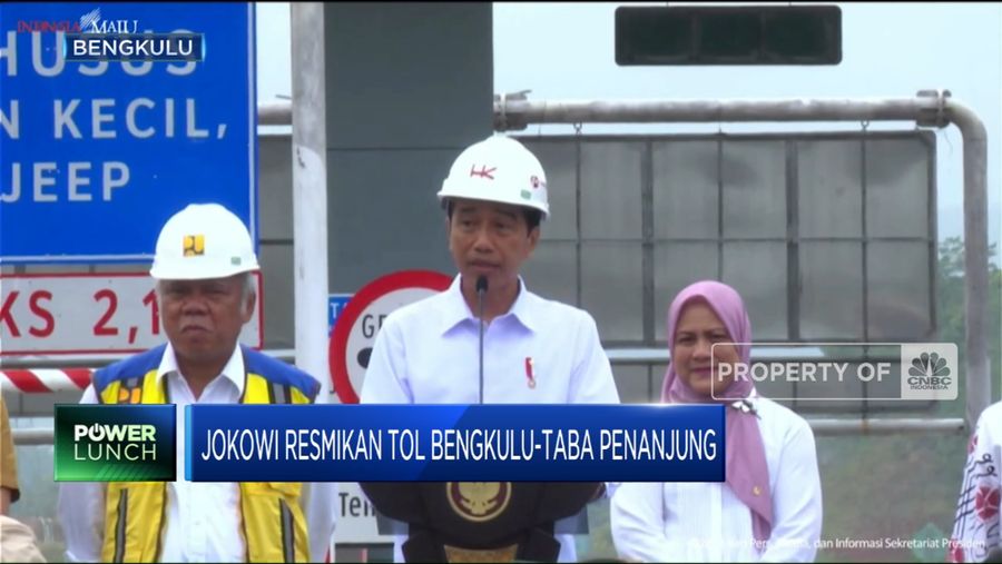 Jokowi Resmikan Tol Bengkulu-Taba Penanjung