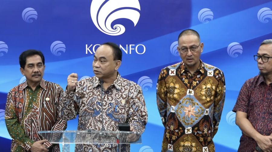 Konferensi Pers Pernyataan Menkominfo tentang Judi Online. (Tangkapan Layar Youtube)