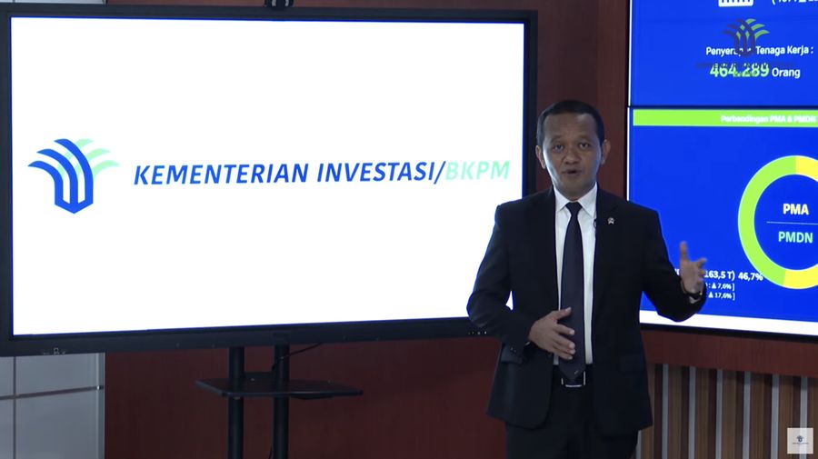 Konferensi Pers Realisasi Investasi Triwulan II Tahun 2023. (Tangkapan layar Youtube Kementerian Investasi - BKPM)