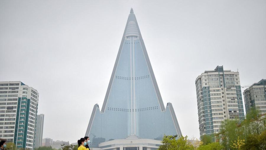 Ryugyong Hotel. (AFP/KIM WON JIN)