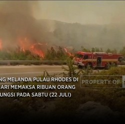 Kebakaran Hebat Pulau Rhodes Yunani, Ribuan Orang Mengungsi