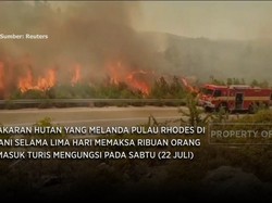 Kebakaran Hebat Pulau Rhodes Yunani, Ribuan Orang Mengungsi