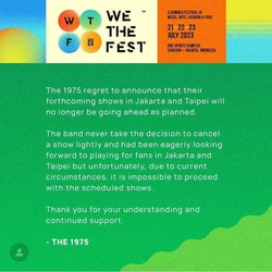 The 1975 Batal Tampil di WTF 2023, Buntut Ciuman LGBT di KL