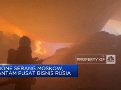 Video: Drone Gempur Moskow, Pusat Bisnis Rusia Rusak Berat