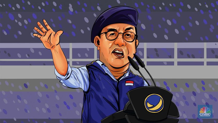 Ilustrasi Anies Baswedan (²©²ÊÍøÕ¾/ Edward Ricardo)
