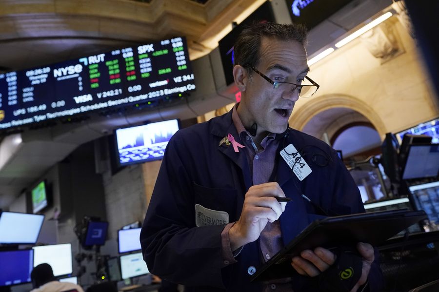 Ilustrasi Wall Street. (AP/Richard Drew)