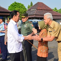 Penampakan Prabowo, Erick, Ganjar, dan Gibran Duduk Satu Meja