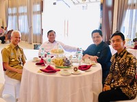 Prabowo-Erick & Ganjar-Gibran Duduk Satu Meja, Ngobrolin Apa?