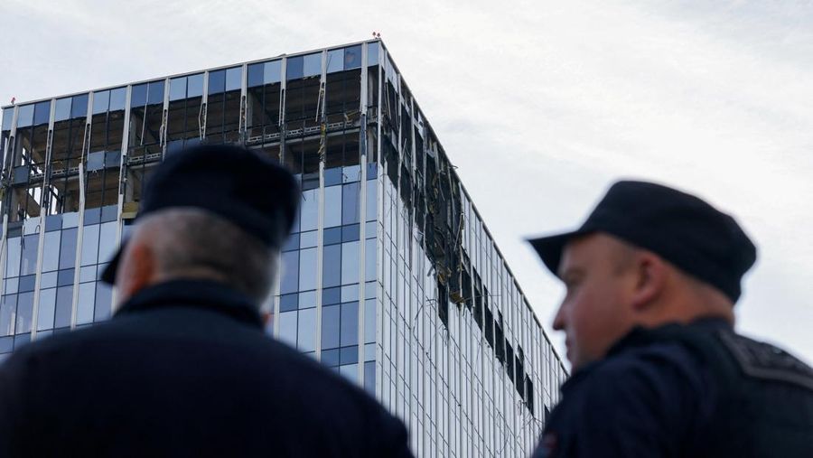 Suasana Moscow di serang drone (REUTERS/MAXIM SHEMETOV)