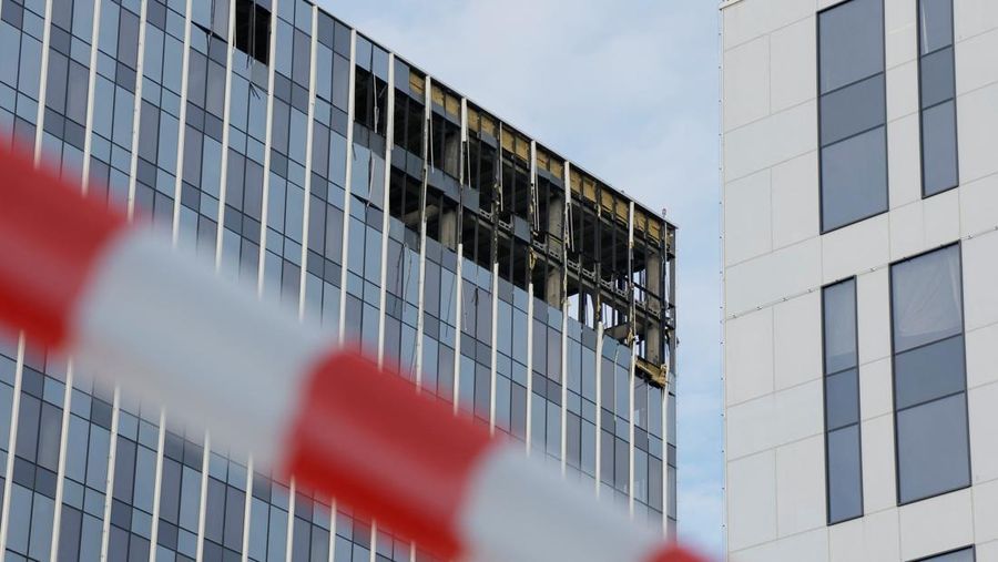 Suasana Moscow di serang drone (REUTERS/MAXIM SHEMETOV)