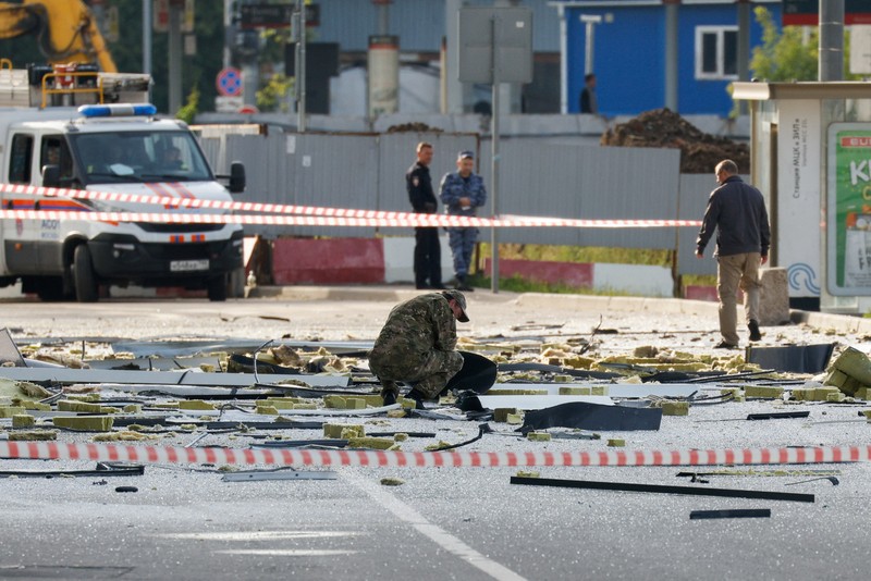 Suasana Moscow di serang drone (REUTERS/MAXIM SHEMETOV) Suasana Moscow di serang drone (REUTERS/MAXIM SHEMETOV)