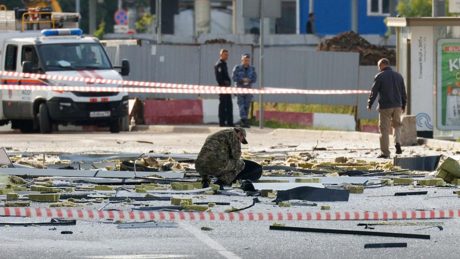 Suasana Moscow di serang drone (REUTERS/MAXIM SHEMETOV)