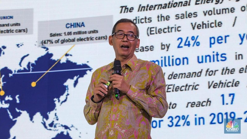 Suasaana peserta CNBC Indonesia Nickel Conference 2023 pada Selasa, (25/7/2023). (CNBC Indonesia/Faisal Rahman)