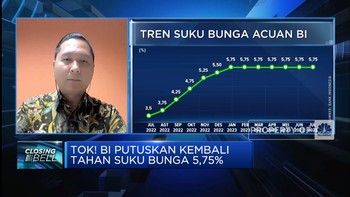 Level Suku Bunga Tetap 5,75%, Kapan BI Bisa Pangkas BI7DRR?