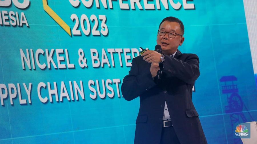 Managing Director Fullerton Management Company Ltd, Choo Jee Meng di acara 'Nickel Conference 2023' secara virtual, Selasa (25/7/2023). Nickel Conference 2023 mengambil tema 
