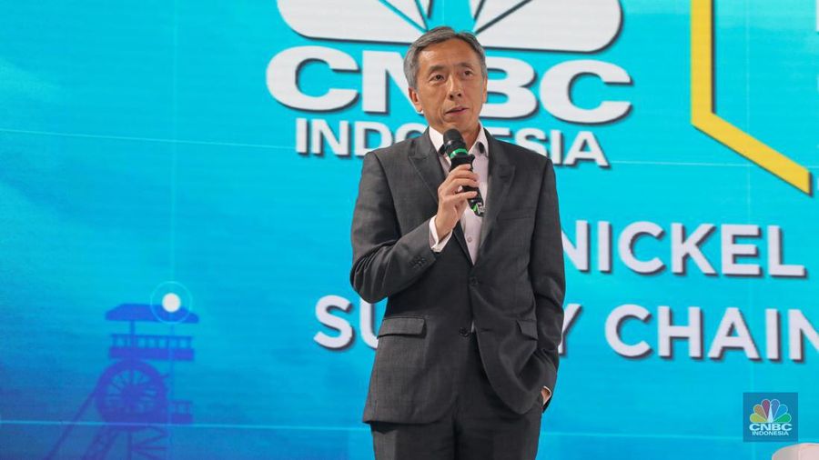 Managing Partner PT Verdhana Sekuritas Indonesia, Heriyanto Irawan di acara 'Nickel Conference 2023' secara virtual, Selasa (25/7/2023). Nickel Conference 2023 mengambil tema 