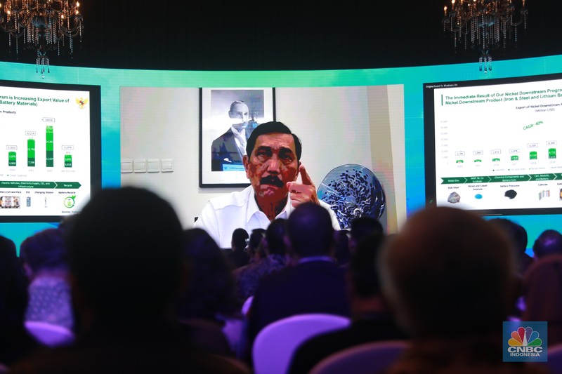 Suasaana peserta CNBC Indonesia Nickel Conference 2023 pada Selasa, (25/7/2023). (CNBC Indonesia/Faisal Rahman)