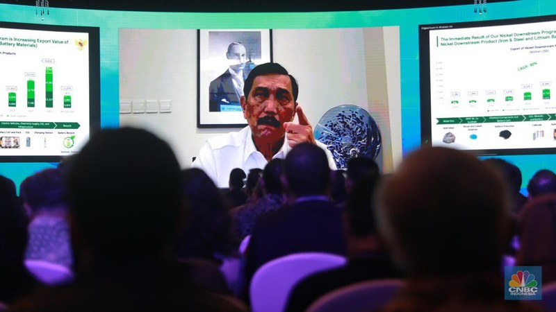 Suasaana peserta CNBC Indonesia Nickel Conference 2023 pada Selasa, (25/7/2023). (CNBC Indonesia/Faisal Rahman)
