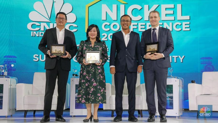 Suasaana peserta CNBC Indonesia Nickel Conference 2023 pada Selasa, (25/7/2023). (CNBC Indonesia/Faisal Rahman)