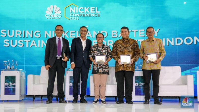 Suasaana peserta CNBC Indonesia Nickel Conference 2023 pada Selasa, (25/7/2023). (CNBC Indonesia/Faisal Rahman)