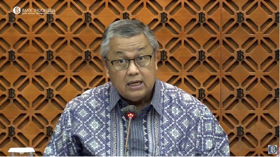 Pengumuman Hasil Rapat Dewan Gubernur Bulanan Bulan Juli 2023. (Tangkapan layar youtube Bank Indonesia)