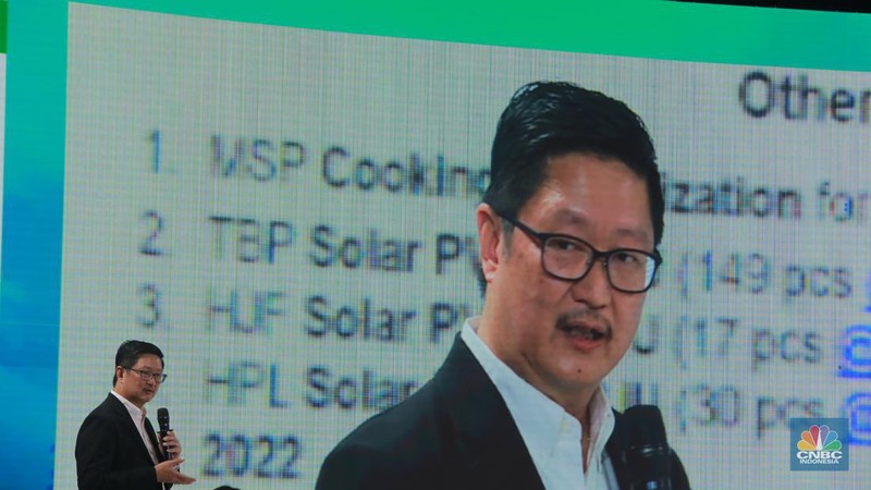 Suasaana peserta CNBC Indonesia Nickel Conference 2023 pada Selasa, (25/7/2023). (CNBC Indonesia/Faisal Rahman)