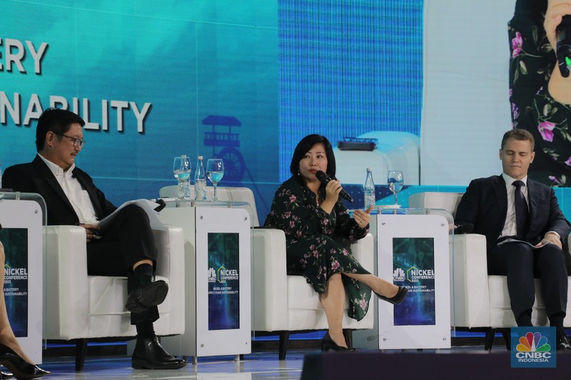 Suasaana peserta CNBC Indonesia Nickel Conference 2023 pada Selasa, (25/7/2023). (CNBC Indonesia/Faisal Rahman)