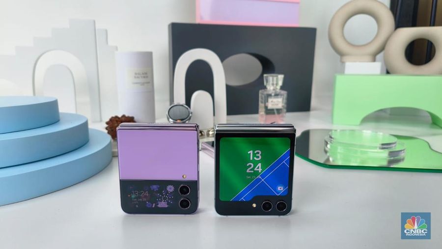 Samsung Galaxy Z Flip 5. (CNBC Indonesia/Tini Bohang)