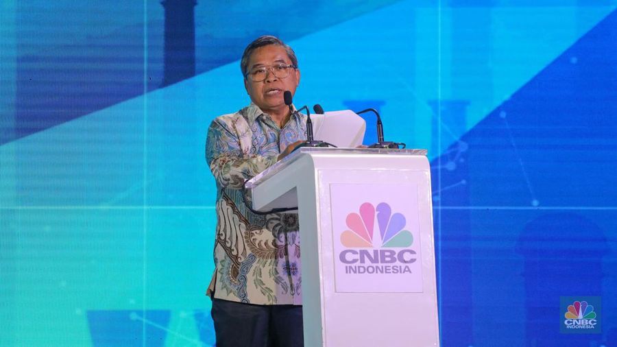 Wakil Menteri Lingkungan Hidup dan Kehutanan Indonesia, Alue Dohong. (CNBC Indonesia/Faisal Rahman)