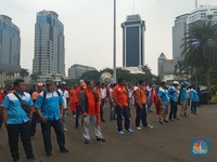 Massa Buruh 'Geruduk' Istana Negara, Ini 3 Tuntutannya