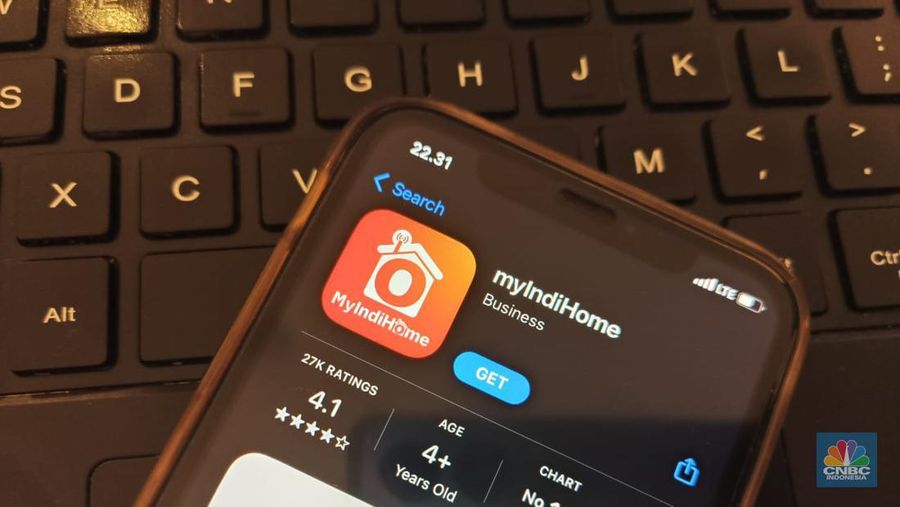 Aplikasi MyIndihome (CNBC Indonesia/novina)