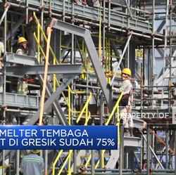 Pembangunan Pabrik Tembaga Terbesar Dunia di Gresik Capai 75%