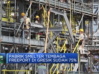 Pembangunan Pabrik Tembaga Terbesar Dunia di Gresik Capai 75%