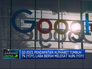 Q2-2023, Pendapatan Alphabet Tumbuh & Laba Bersih Melesat