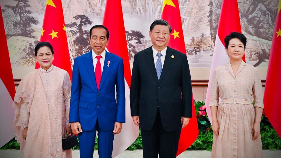 Presiden Joko Widodo menekankan sejumlah kerja sama antara Indonesia dan Republik Rakyat Tiongkok (RRT) pada pertemuan bilateral bersama Presiden Xi Jinping yang dilaksanakan di Hotel Jinniu, Chengdu, pada Kamis, 27 Juli 2023. (Dok. Laily Rachev - Biro Pers Sekretariat Presiden)