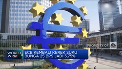 Mengekor The Fed, ECB Kerek Suku Bunga 25 Bps Jadi 3,75%