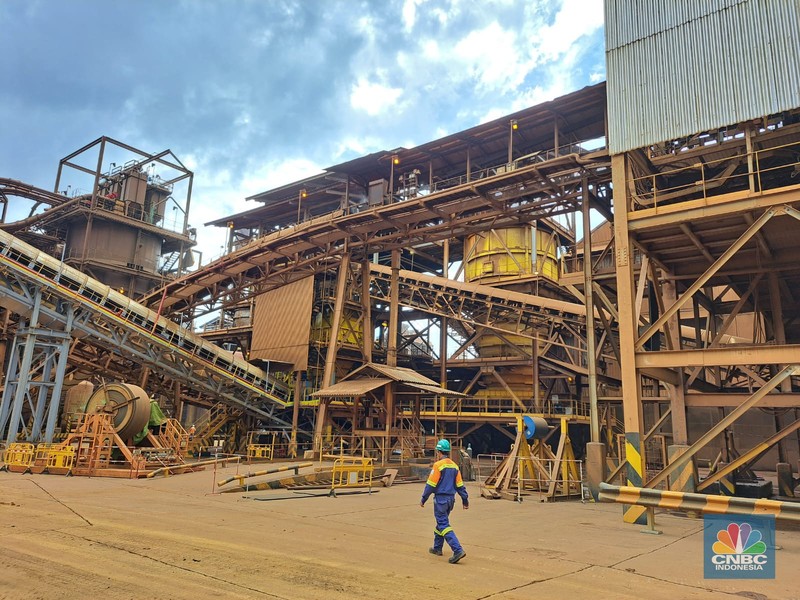 Kegiatan operasi smelter nikel PT Vale Indonesia Tbk. (INCO) di Sorowako, Luwu Timur, Sulawesi Selatan. (CNBC Indonesia/Lucky Leonard Leatemia)