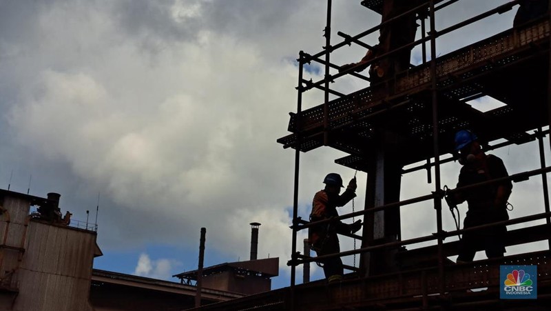 Kegiatan operasi smelter nikel PT Vale Indonesia Tbk. (INCO) di Sorowako, Luwu Timur, Sulawesi Selatan. (CNBC Indonesia/Lucky Leonard Leatemia)
