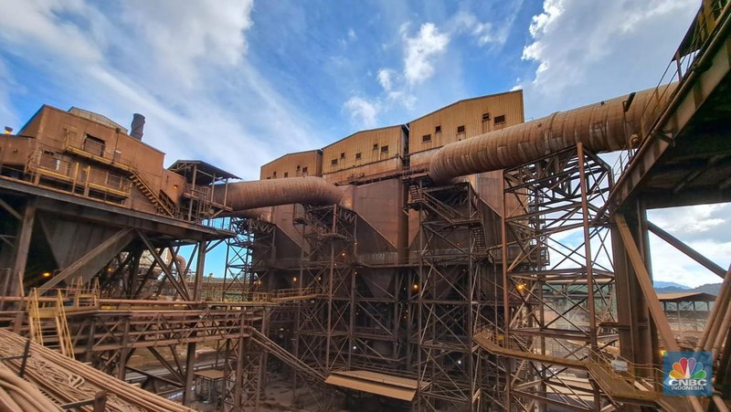 Kegiatan operasi smelter nikel PT Vale Indonesia Tbk. (INCO) di Sorowako, Luwu Timur, Sulawesi Selatan. (CNBC Indonesia/Lucky Leonard Leatemia)