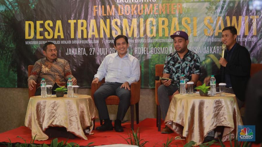 Film Dokumenter Desa Transmigrasi Sawit (CNBC Indonesia/Muhamad Sabki)