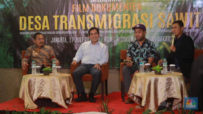 Film Dokumenter Desa Transmigrasi Sawit (CNBC Indonesia/Muhamad Sabki)