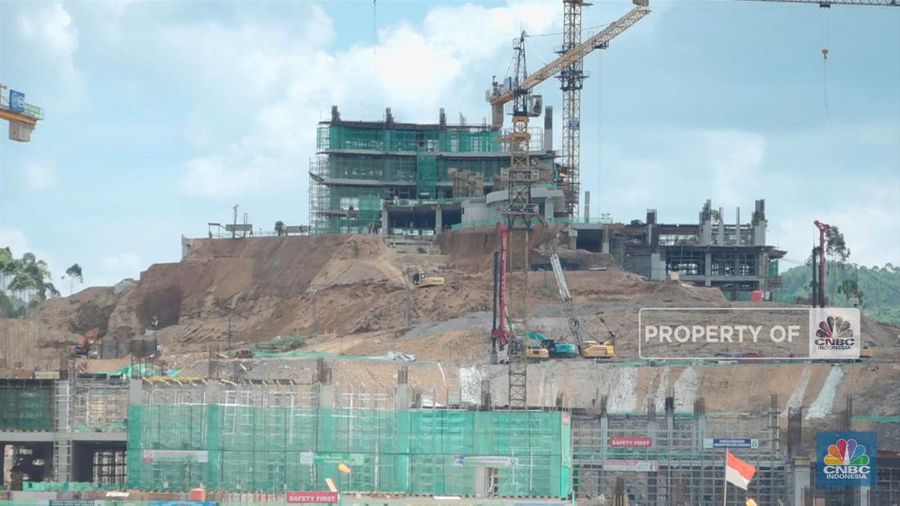 Kementerian PUPR membeberkan progres pembangunan Istana dan Kantor Presiden di Ibu Kota Nusantara telah mencapai 23,2%.