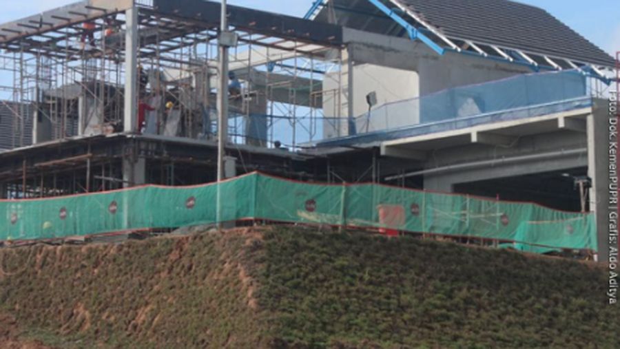Penampakan terkini di proyek IKN. (Dok.Kementerian PUPR)