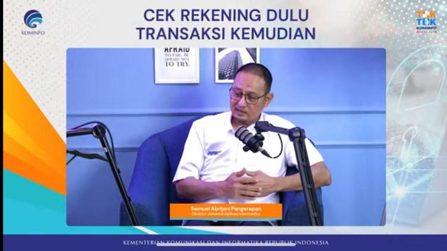 Dirjen Aptika Kementerian Kominfo Semuel Abrijani Pangerapan