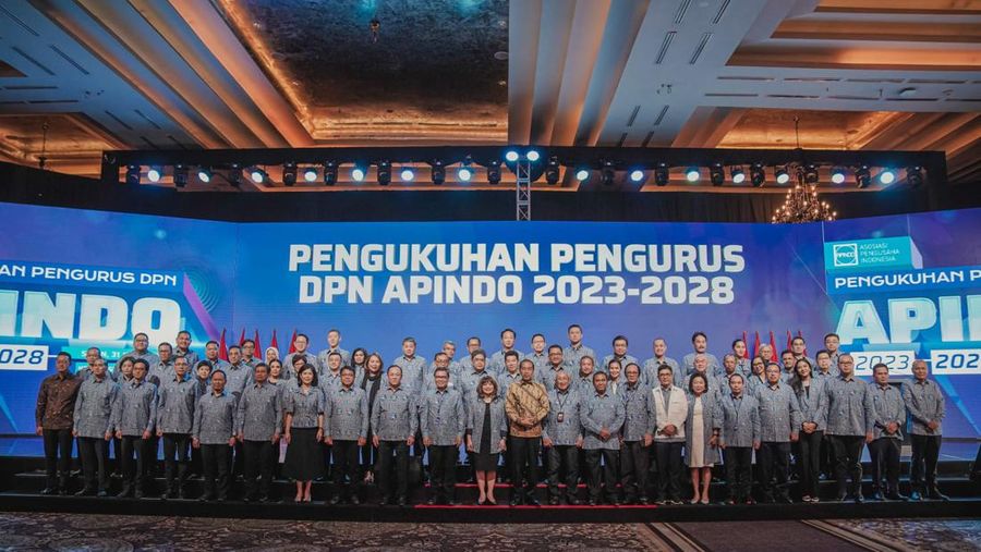 Pengukuhan DPN APINDO 2023-2028. (Dok. Humas APINDO)