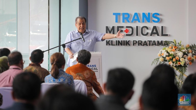 Peresmian Trans Medical Klinik Pratama, Senin (31/7/2023). (CNBC Indonesia/Faisal Rahman)