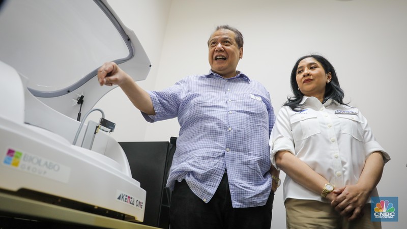 Peresmian Trans Medical Klinik Pratama, Senin (31/7/2023). (CNBC Indonesia/Faisal Rahman) Peresmian Trans Medical Klinik Pratama, Senin (31/7/2023). (CNBC Indonesia/Faisal Rahman)
